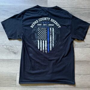 Berks County Sheriff Black Graphic T-Shirt Men’s Large
